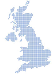 UK map dots