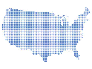 USA map dots