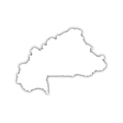 map of  burkina faso