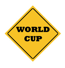 World Cup football sign