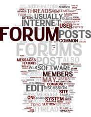 Forum web site related tags
