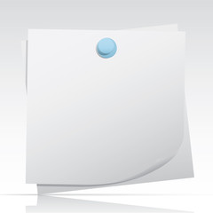 Office Elements - White Note Papers