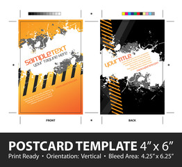 Grungy Postcard Template