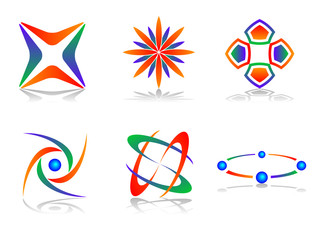 Vector Abstract Logo Icon Design Set