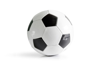 Naklejka premium high resolution soccer ball isolated on white