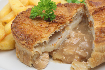 Chicken Pie & Chips