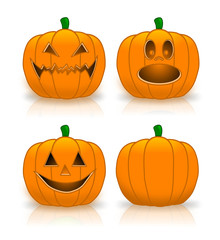 Carved pumpkins