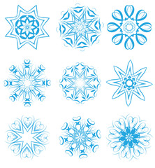 snowflakes set
