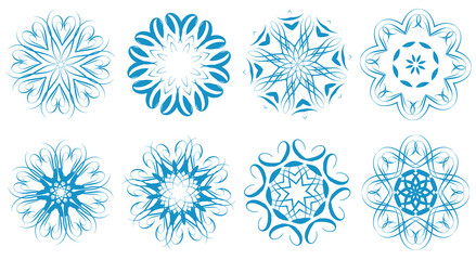 snowflakes set