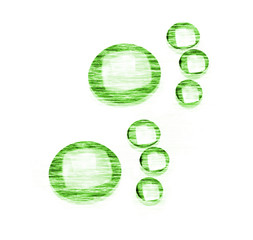 Drops in the form of pads