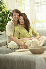 Obraz premium Couple at home