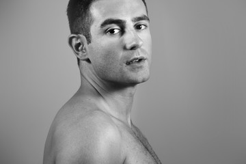 Fototapeta premium naked man portrait