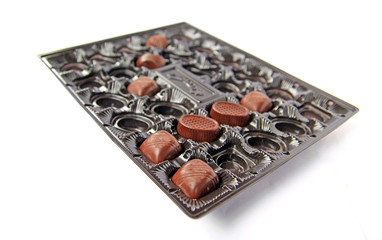 chocolate sweetmeats in box