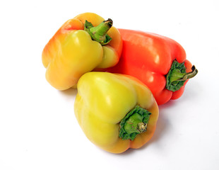 pepper on white background