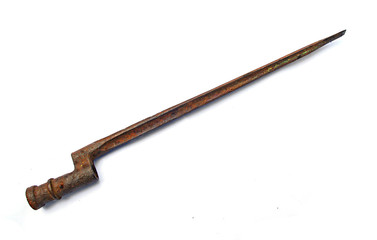 old rusty bayonet