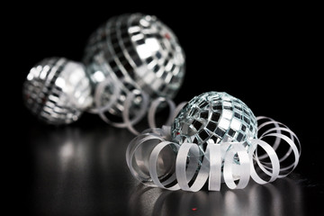 silver decoration and holiday selebration