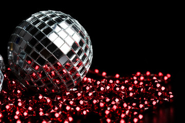 silver decoration and holiday selebration