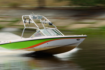 Speed motor boat
