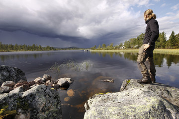 look to the dark clouds