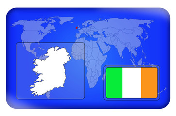 3D-Button - Irland