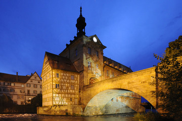 Fototapeta na wymiar Bamberg Old City Hall Landmark
