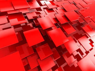 red tiles background