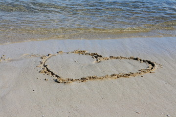 Message on the beach