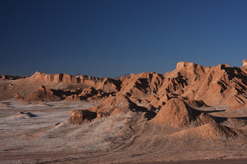 Désert de l'Atacama au couchant