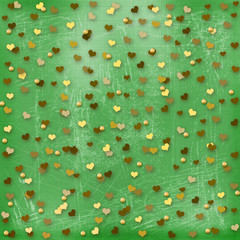 Old paper in grunge style. Abstract background with hearts