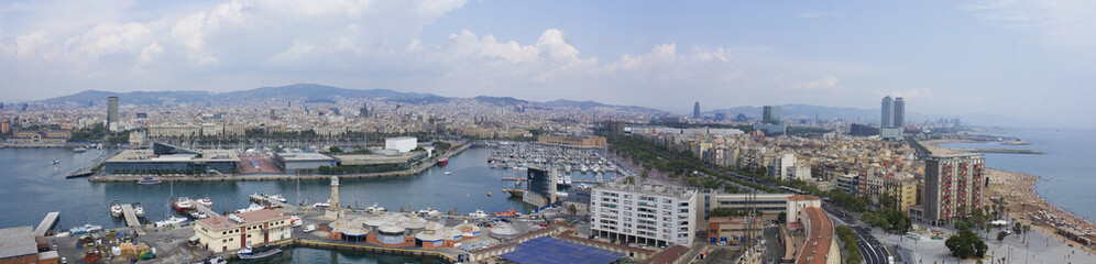 Fototapeta na wymiar Panoramiczny Barcelona