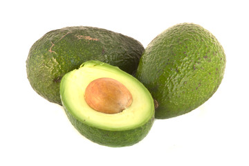 Avocado isolated on white background