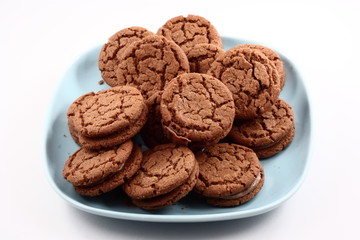 plate of biscuits.