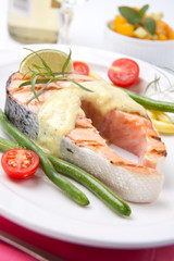 Grilled Salmon Steak