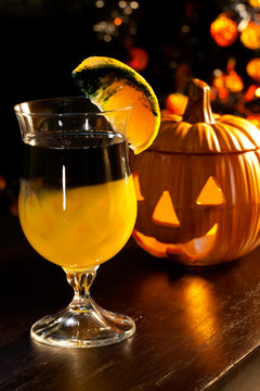 Halloween drinks - Rotten Pumpkin Cocktail