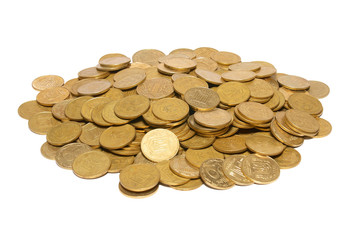 Heap of golden coins