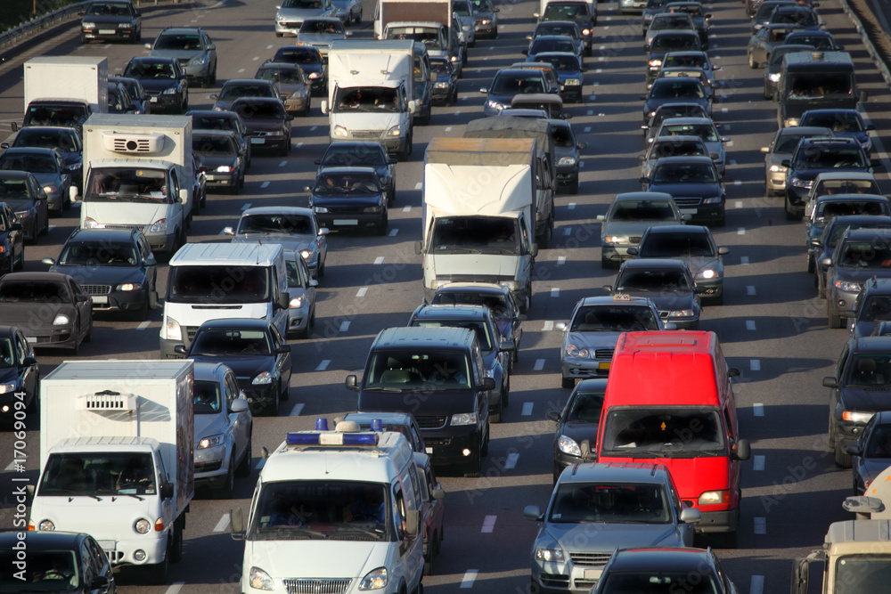 Wall mural urban traffic