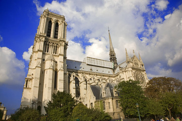 Fototapeta na wymiar france; paris; Notre Dame; façade sud