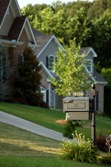 Old-styled mailbox with ornament