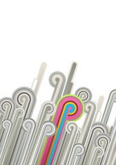 Abstract illustration with lines.