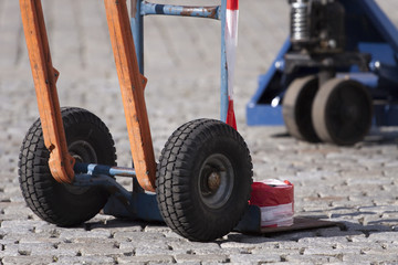 Fototapeta premium Sackkarre