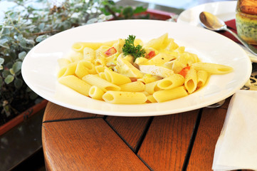 fresh and tasty macaroni