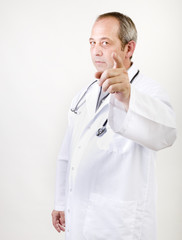 doctor pointing