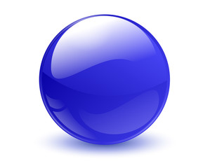 Blue sphere - obrazy, fototapety, plakaty