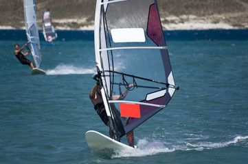 Windsurfing in Alacati, Cesme, Turkey
