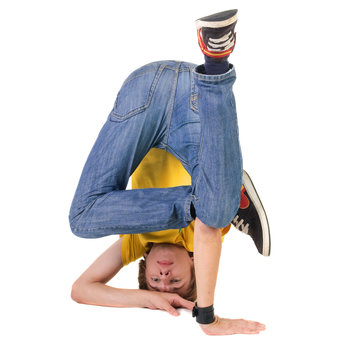 young breakdancer posing.