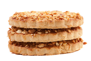 Cookies with a nut crumb.