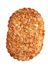 Cookies with a nut crumb.