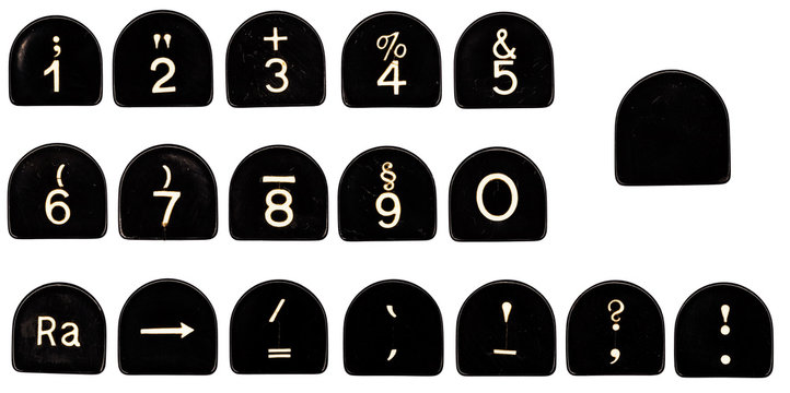 Schreibmaschinen Alphabet