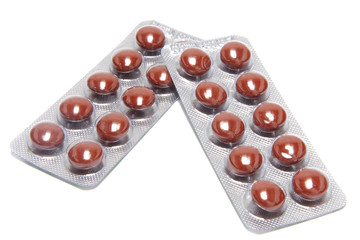 A macro shot of some pills