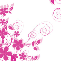Plakat abstract floral background with place for your text